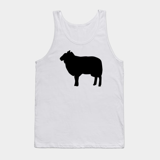 Sheep Silhouette Tank Top by KC Happy Shop